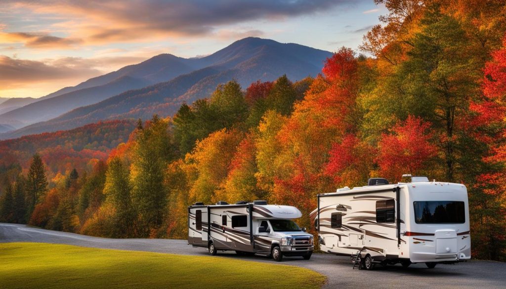 RV Camping with Scenic Views in the Smoky Mountains