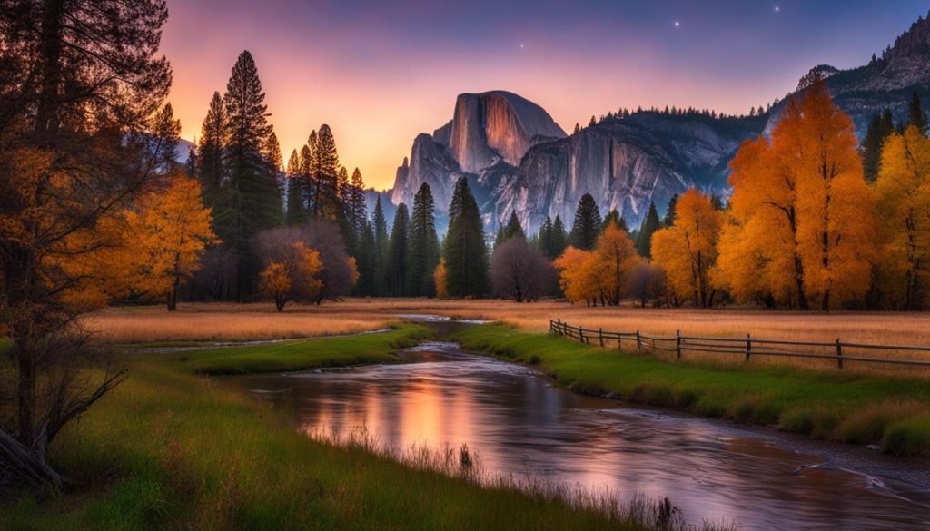 best times to visit Yosemite Park for RV camping