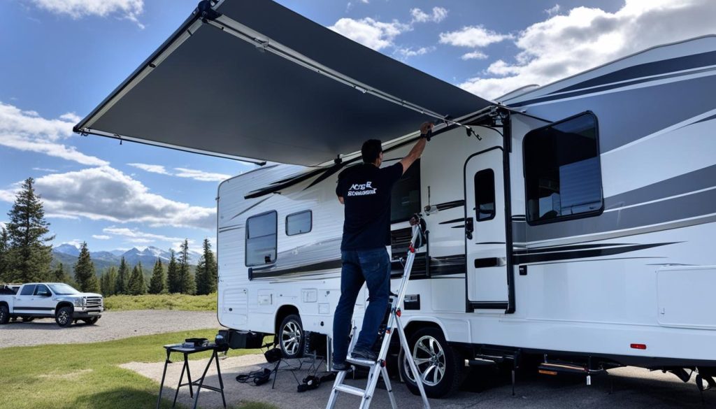Installing an Electric RV Awning