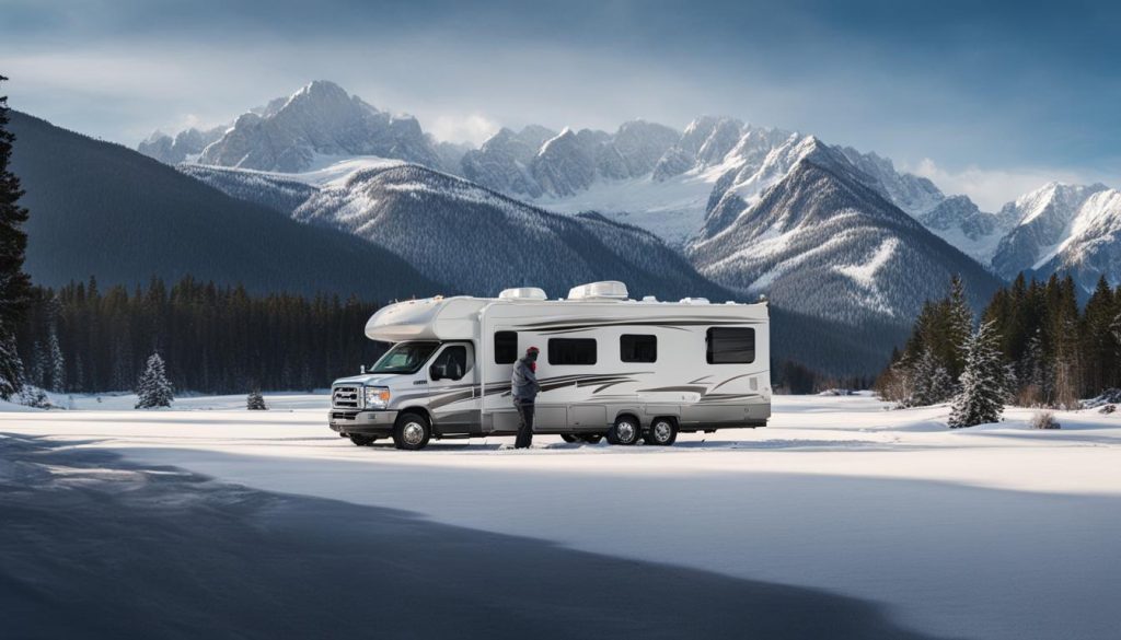 Preventing freezing of RV water systems