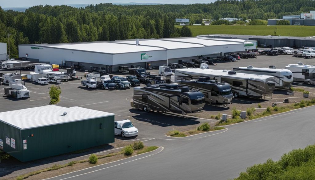 RV Dealership with Dump Station