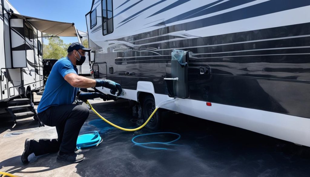 expert advice on cleaning black tank in an rv
