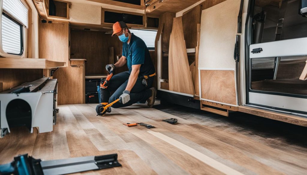 how to replace an RV floor