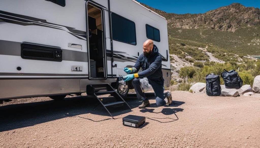rv battery connection image