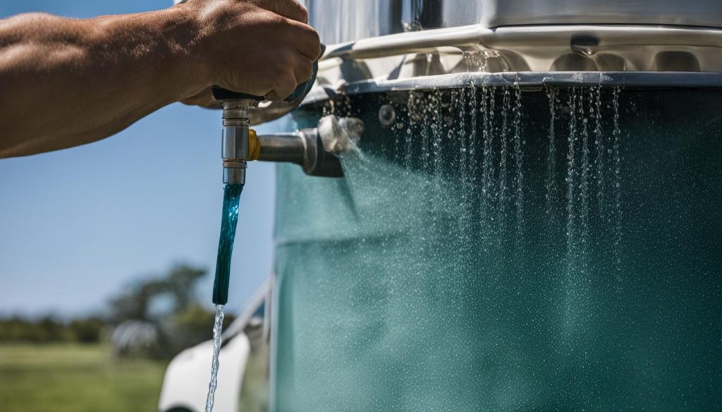 rv fresh water tank cleaning