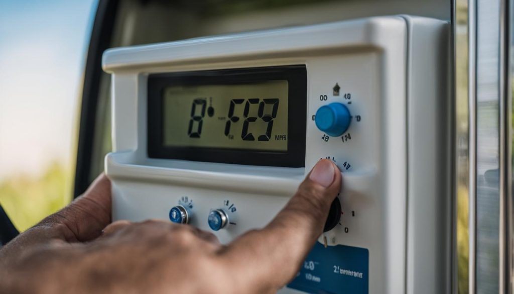 rv refrigerator temperature adjustment