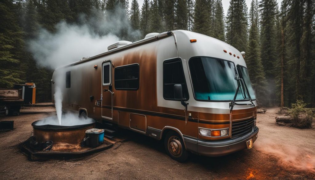 signs of rv hot water system issues