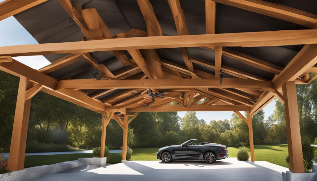 wooden RV carport plans