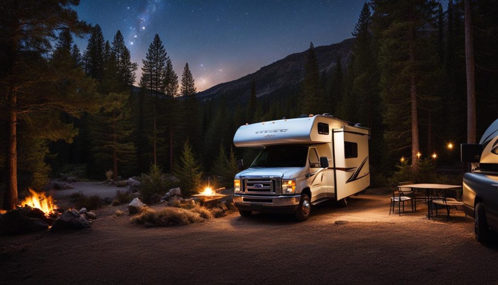 overnight parking options for RV