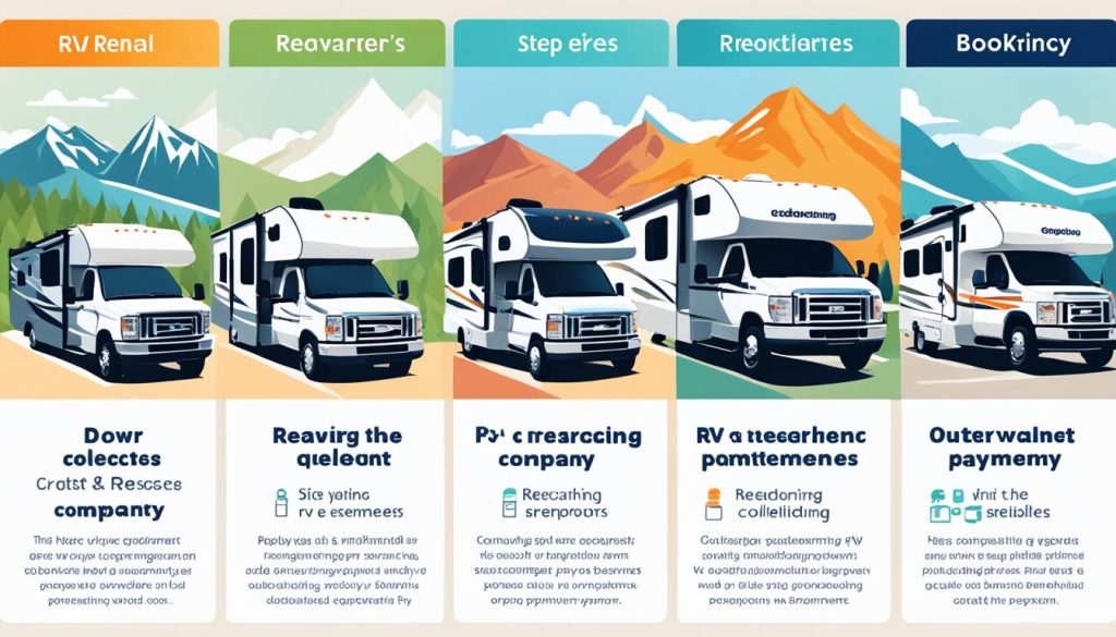 RV rental process illustration