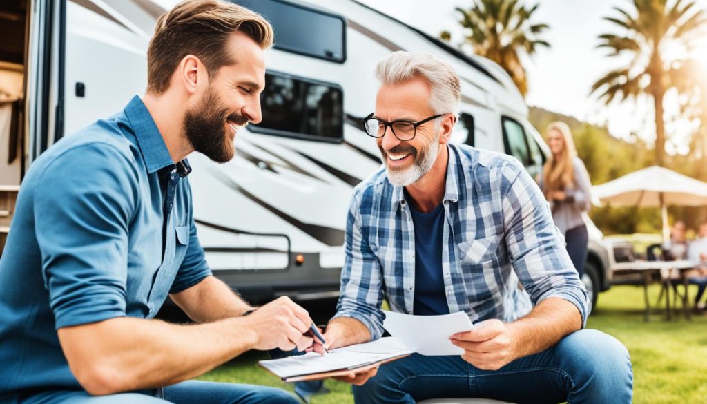 A detailed breakdown of RV rental agreement terms