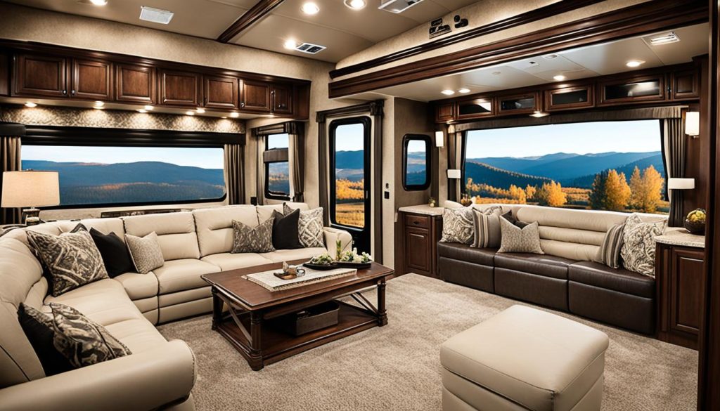 Luxurious Fifth-Wheel Interior