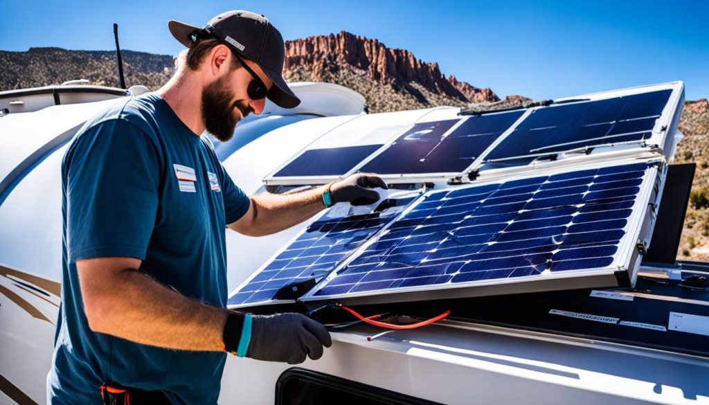 RV Solar Power Kit Installation